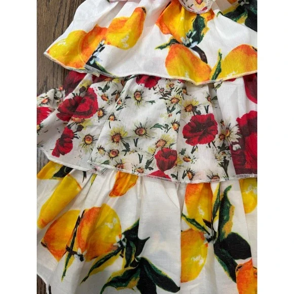 Girls multilayer floral dress size 3/4 NWT - Picture 2 of 6
